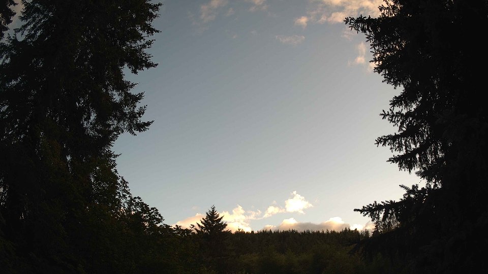 Pacific Northwest skyline timelapse frame from Jul 11th, 2026 at 8:00 PM