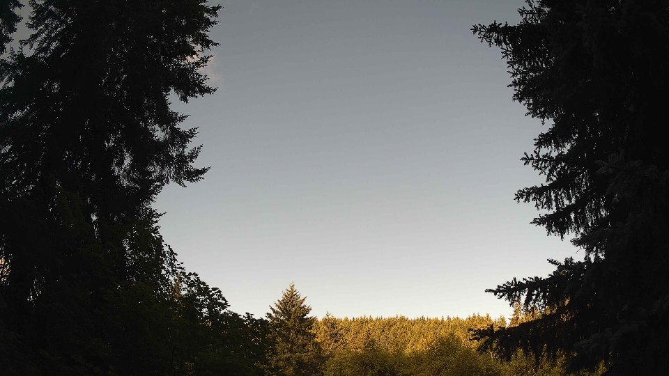 Pacific Northwest skyline timelapse frame from Jul 12th, 2026 at 8:30 AM