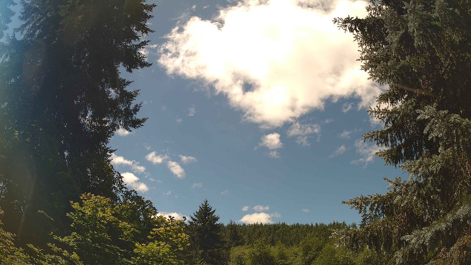 Pacific Northwest skyline timelapse frame from Jul 12th, 2026 at 12:30 PM