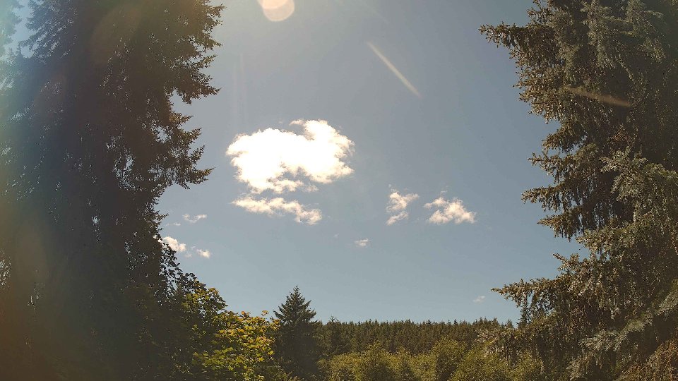 Pacific Northwest skyline timelapse frame from Jul 12th, 2026 at 1:30 PM