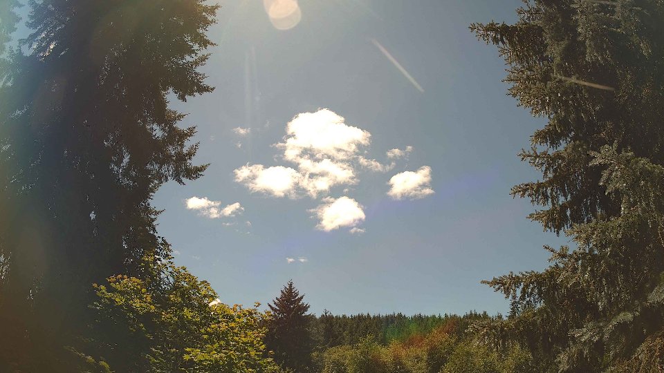 Pacific Northwest skyline timelapse frame from Jul 12th, 2026 at 1:45 PM