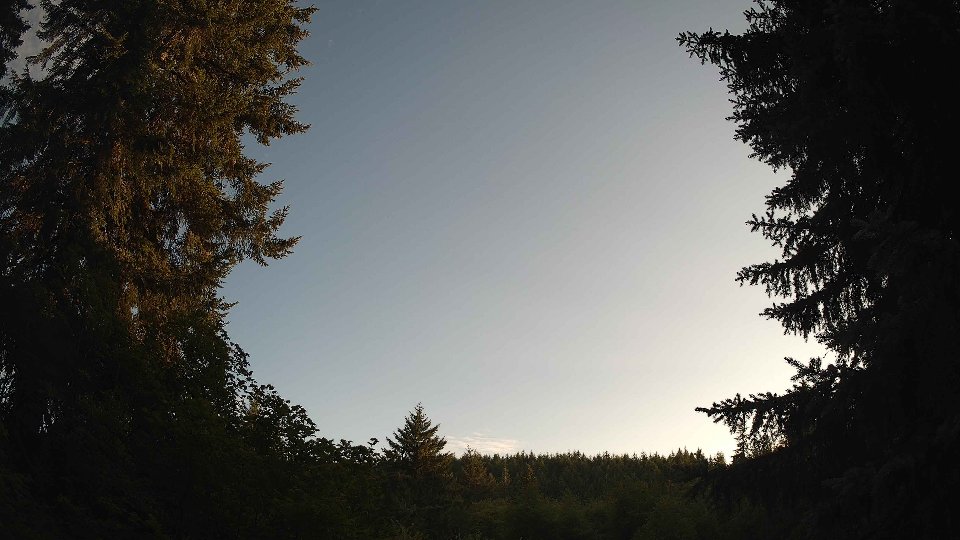 Pacific Northwest skyline timelapse frame from Jul 13th, 2026 at 7:45 PM