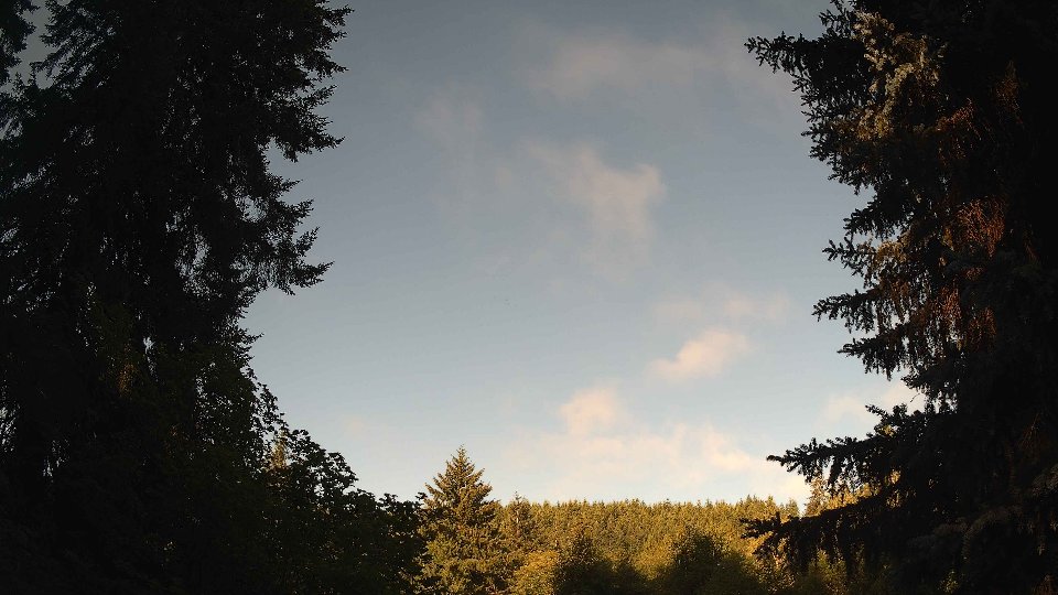 Pacific Northwest skyline timelapse frame from Jul 14th, 2026 at 7:45 AM
