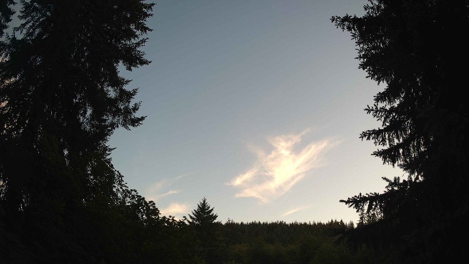 Pacific Northwest skyline timelapse frame from Jul 14th, 2026 at 8:45 PM
