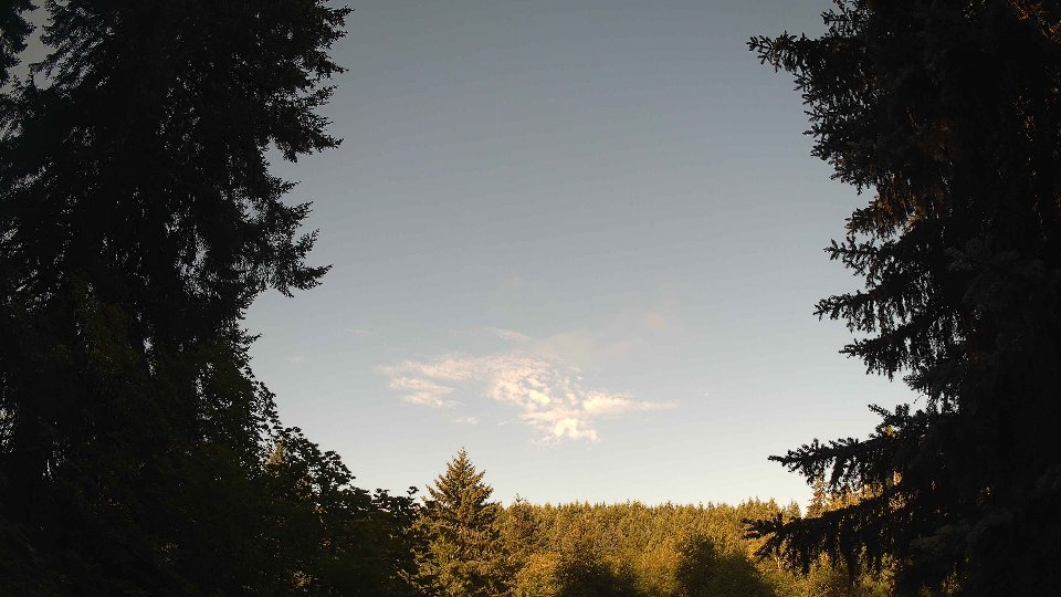 Pacific Northwest skyline timelapse frame from Jul 15th, 2026 at 8:00 AM