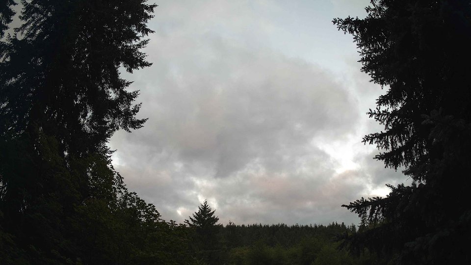 Pacific Northwest skyline timelapse frame from Jul 17th, 2026 at 5:45 AM