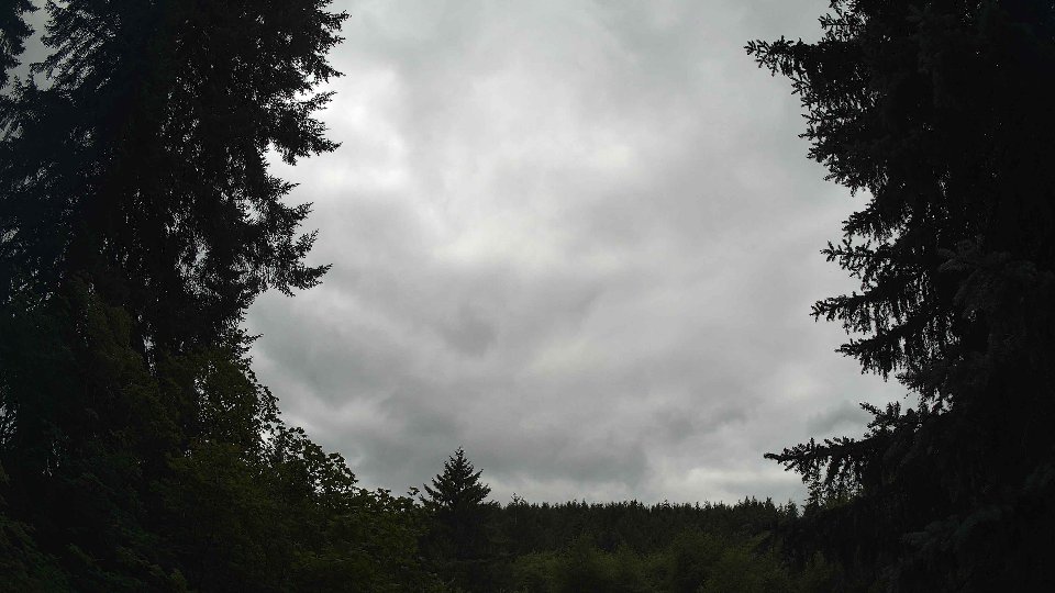 Pacific Northwest skyline timelapse frame from Jul 17th, 2026 at 1:45 PM