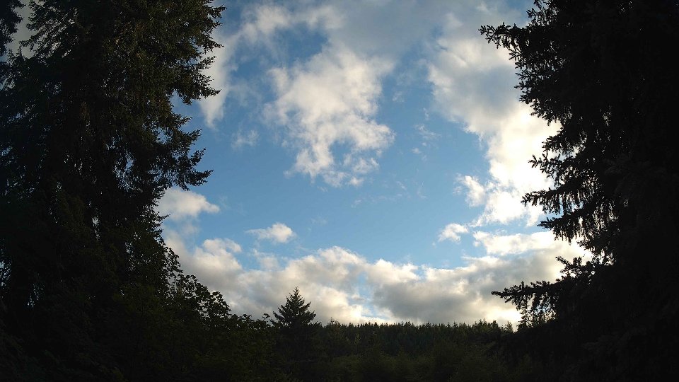 Pacific Northwest skyline timelapse frame from Jul 17th, 2026 at 7:45 PM