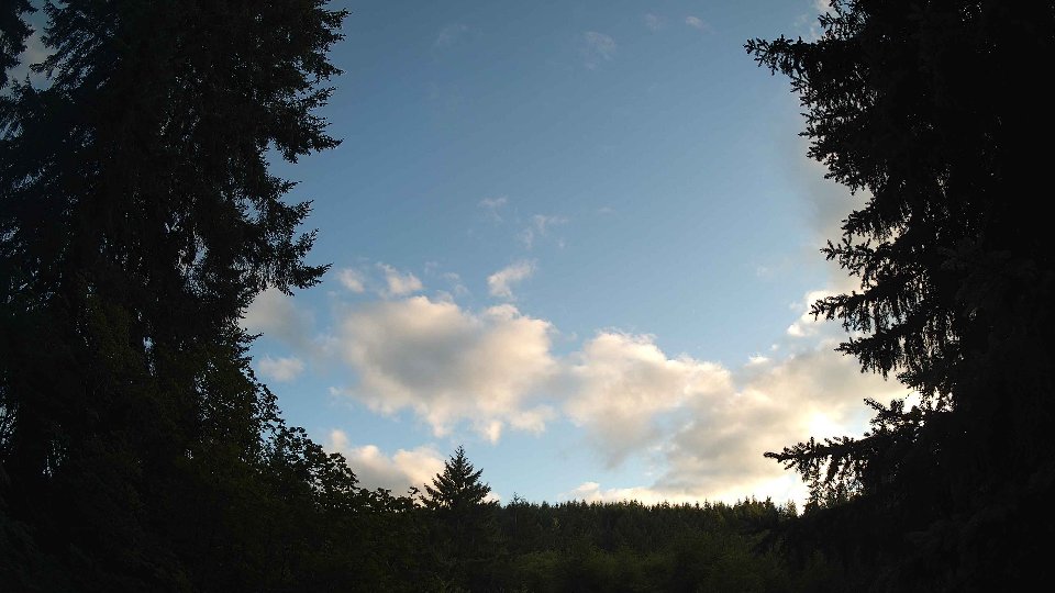 Pacific Northwest skyline timelapse frame from Jul 17th, 2026 at 8:00 PM