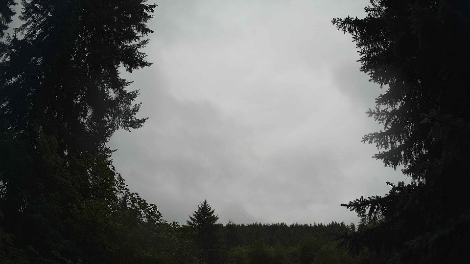 Pacific Northwest skyline timelapse frame from Jul 18th, 2026 at 8:45 AM