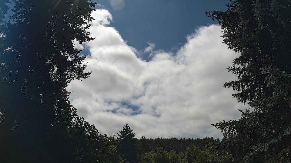 Pacific Northwest skyline timelapse frame from Jul 18th, 2026 at 1:30 PM