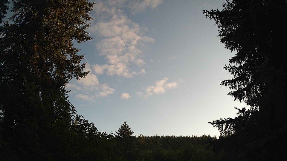 Pacific Northwest skyline timelapse frame from Jul 18th, 2026 at 7:45 PM