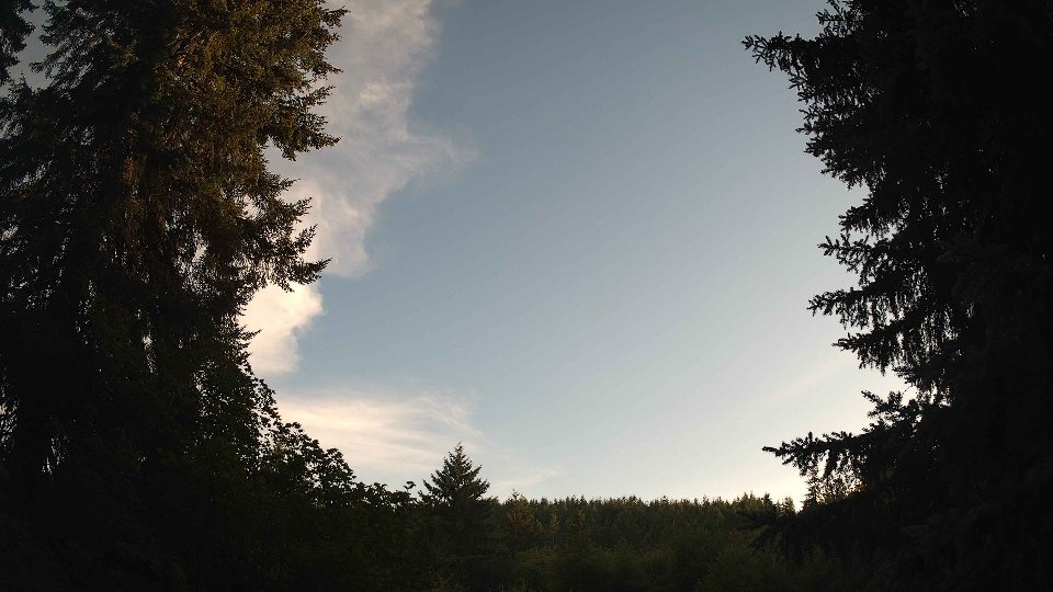 Pacific Northwest skyline timelapse frame from Jul 19th, 2026 at 7:45 PM