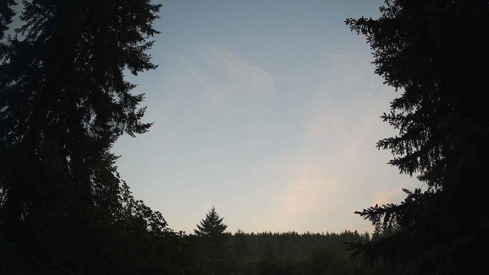 Pacific Northwest skyline timelapse frame from Jul 21st, 2026 at 5:45 AM