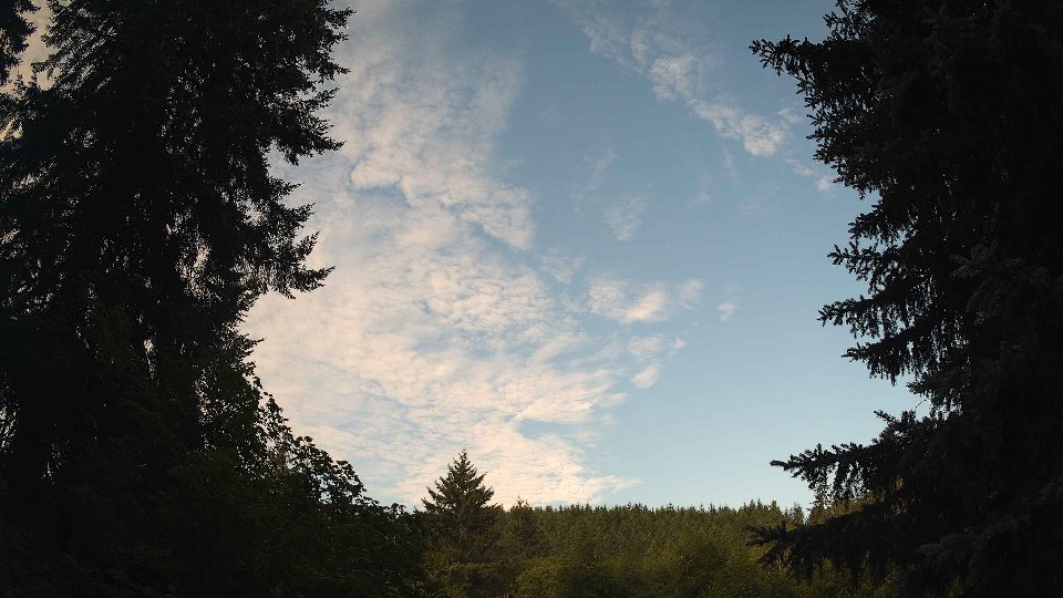 Pacific Northwest skyline timelapse frame from Jul 21st, 2026 at 7:30 AM