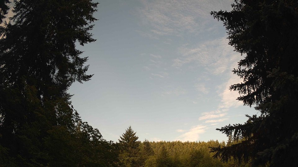 Pacific Northwest skyline timelapse frame from Jul 21st, 2026 at 8:00 AM