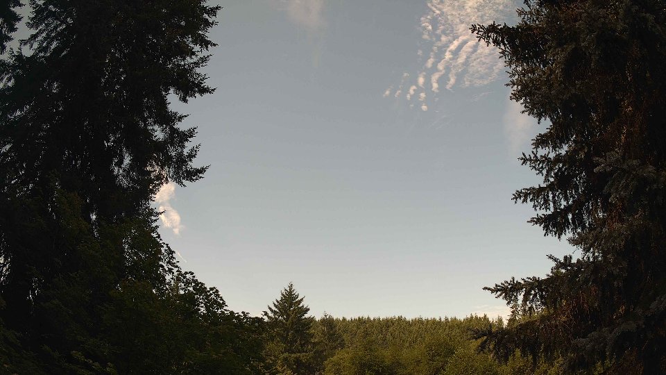 Pacific Northwest skyline timelapse frame from Jul 21st, 2026 at 9:45 AM