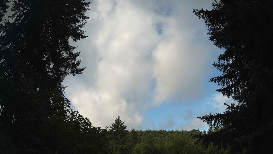 Pacific Northwest skyline timelapse frame from Jul 25th, 2026 at 8:15 AM