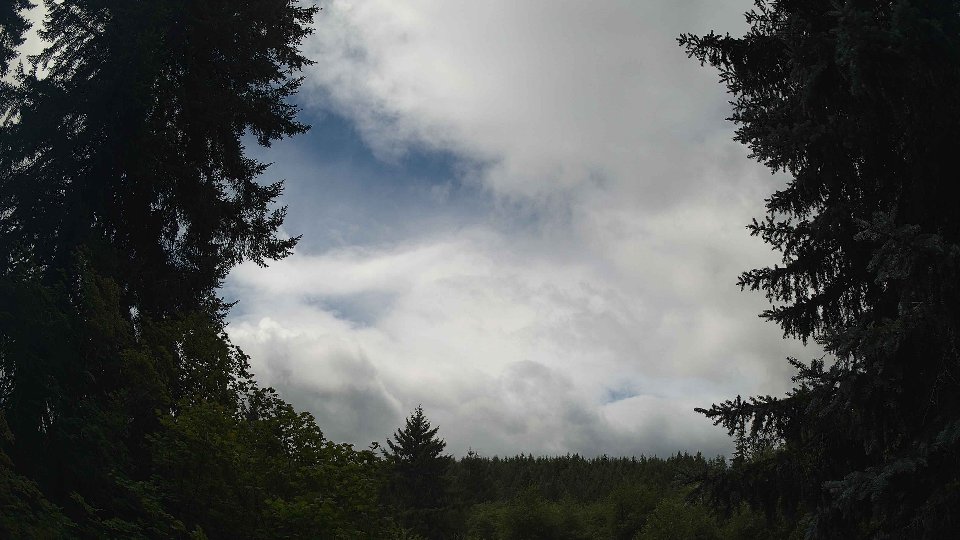 Pacific Northwest skyline timelapse frame from Jul 25th, 2026 at 12:00 PM