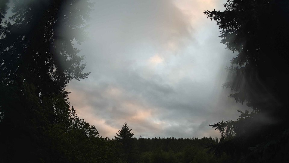 Pacific Northwest skyline timelapse frame from Jul 25th, 2026 at 8:30 PM