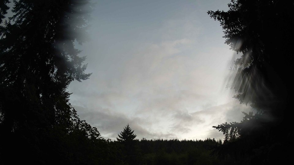 Pacific Northwest skyline timelapse frame from Jul 25th, 2026 at 9:00 PM