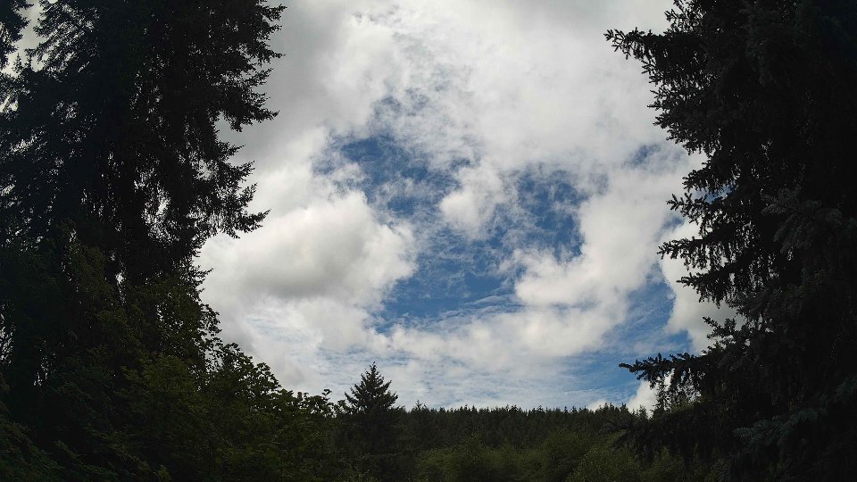 Pacific Northwest skyline timelapse frame from Jul 26th, 2026 at 12:30 PM