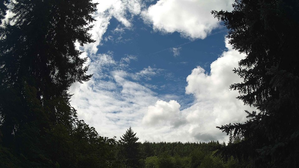 Pacific Northwest skyline timelapse frame from Jul 26th, 2026 at 1:00 PM