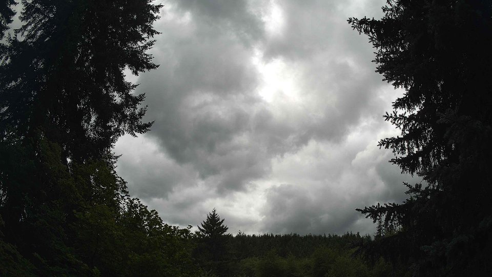 Pacific Northwest skyline timelapse frame from Jul 26th, 2026 at 1:45 PM