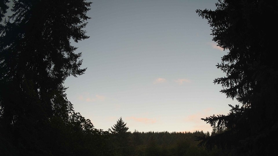 Pacific Northwest skyline timelapse frame from Jul 29th, 2026 at 6:15 AM