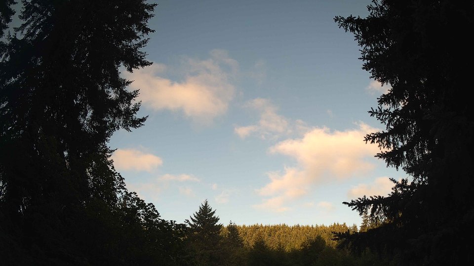 Pacific Northwest skyline timelapse frame from Jul 29th, 2026 at 6:45 AM