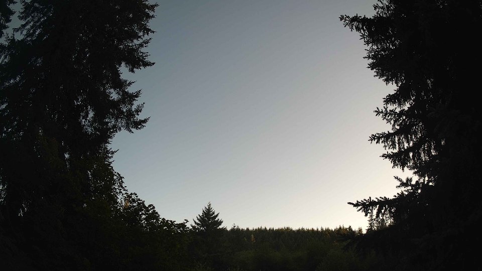 Pacific Northwest skyline timelapse frame from Jul 29th, 2026 at 7:45 PM