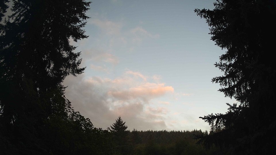 Pacific Northwest skyline timelapse frame from Jul 30th, 2026 at 6:15 AM