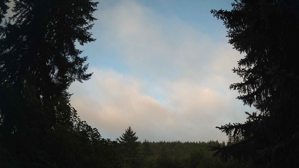 Pacific Northwest skyline timelapse frame from Jul 30th, 2026 at 6:30 AM