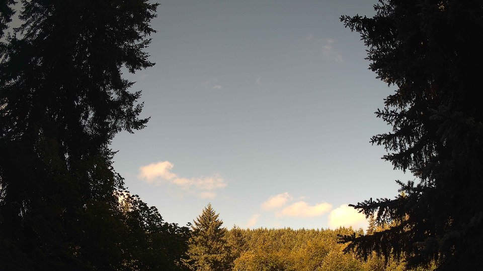 Pacific Northwest skyline timelapse frame from Jul 30th, 2026 at 8:45 AM
