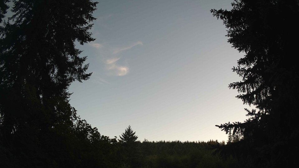 Pacific Northwest skyline timelapse frame from Jul 30th, 2026 at 8:30 PM