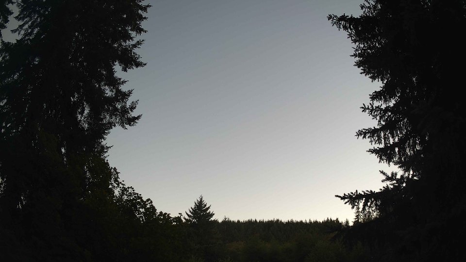 Pacific Northwest skyline timelapse frame from Jul 31st, 2026 at 8:45 PM