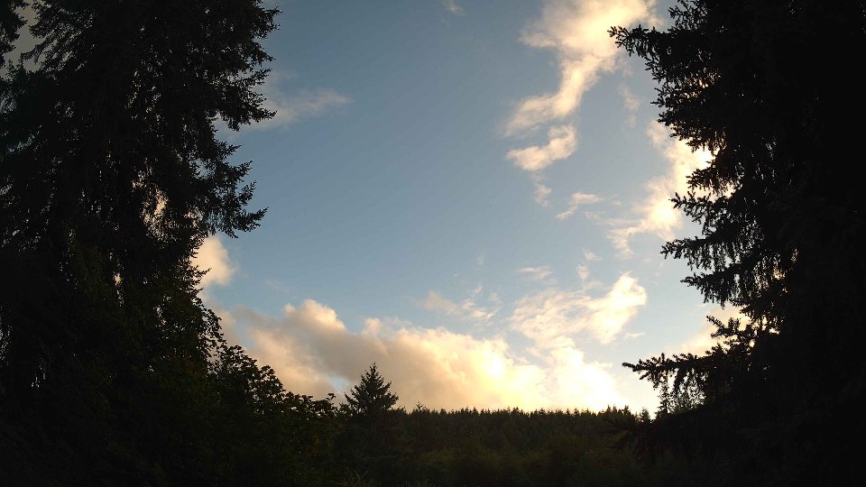 Pacific Northwest skyline timelapse on Aug 01, 2026 at 8:00 PM