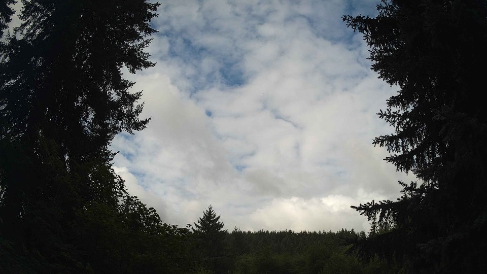 Pacific Northwest skyline timelapse frame from Aug 2nd, 2026 at 8:45 AM