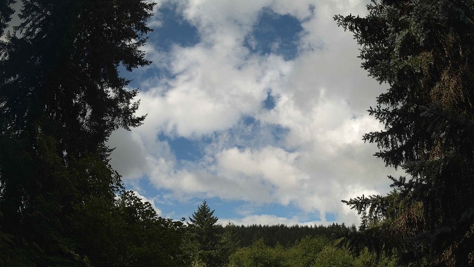 Pacific Northwest skyline timelapse frame from Aug 2nd, 2026 at 9:45 AM