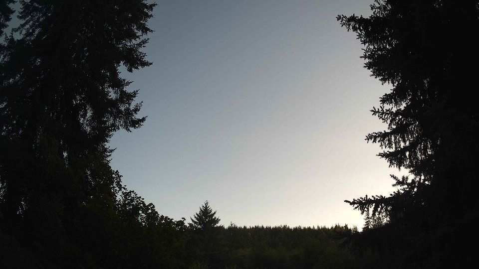 Pacific Northwest skyline timelapse frame from Aug 2nd, 2026 at 7:45 PM