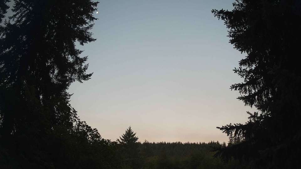 Pacific Northwest skyline timelapse frame from Aug 3rd, 2026 at 6:00 AM