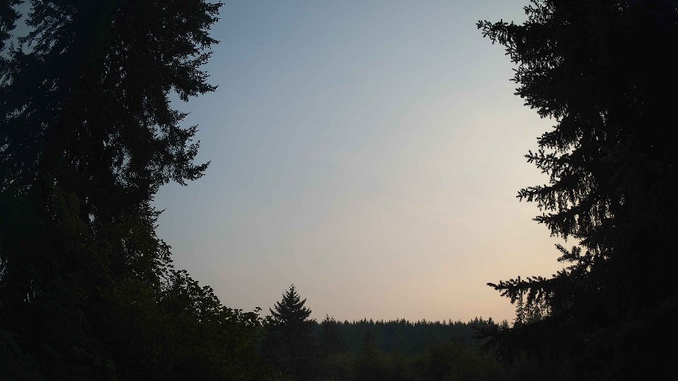 Pacific Northwest skyline timelapse frame from Aug 3rd, 2026 at 7:45 PM