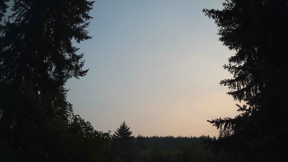 Pacific Northwest skyline timelapse frame from Aug 3rd, 2026 at 8:00 PM