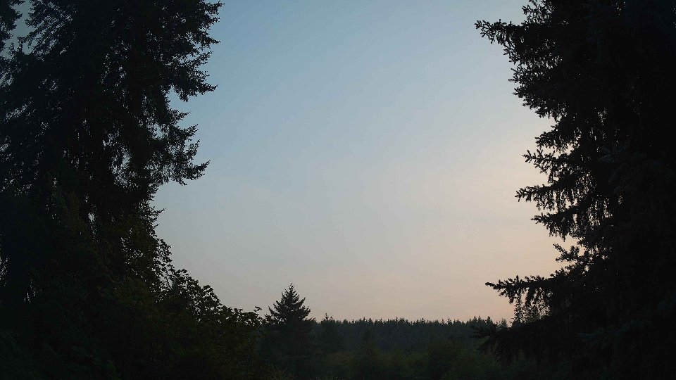 Pacific Northwest skyline timelapse frame from Aug 3rd, 2026 at 8:15 PM