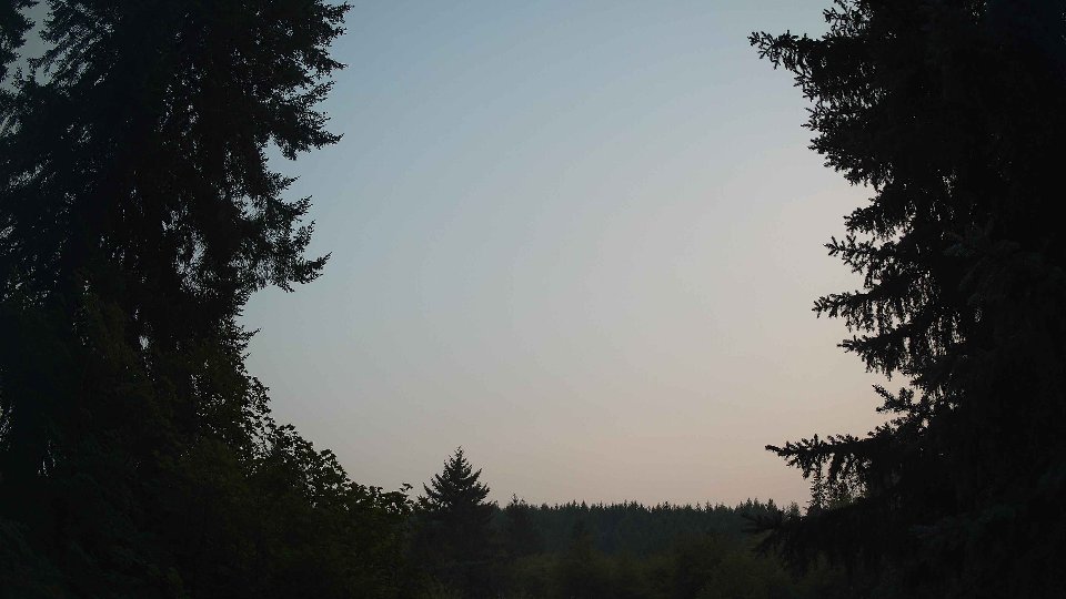 Pacific Northwest skyline timelapse frame from Aug 3rd, 2026 at 8:30 PM