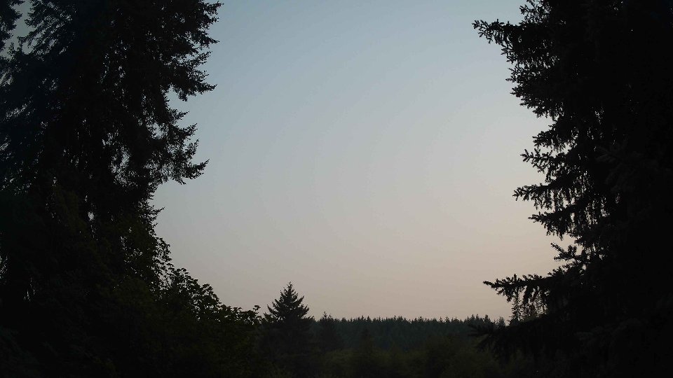 Pacific Northwest skyline timelapse frame from Aug 3rd, 2026 at 8:45 PM