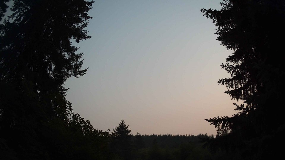 Pacific Northwest skyline timelapse frame from Aug 3rd, 2026 at 8:59 PM