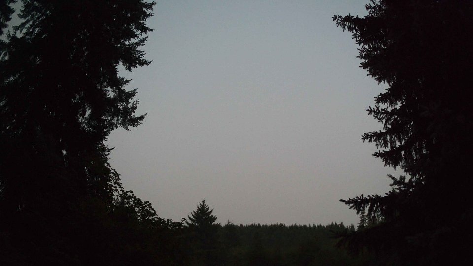 Pacific Northwest skyline timelapse on Aug 4th, 2026 at 5:30 AM