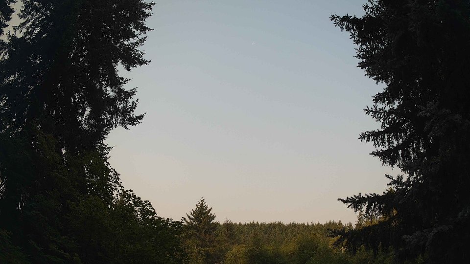 Pacific Northwest skyline timelapse on Aug 4th, 2026 at 8:00 AM