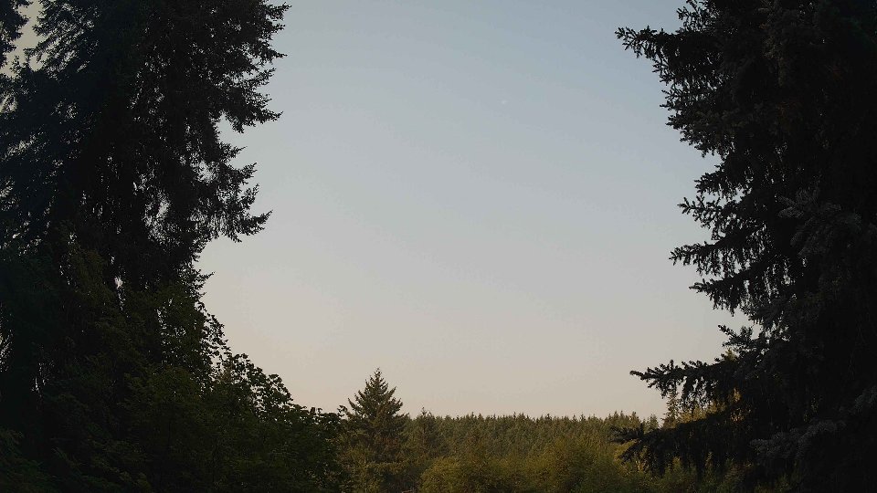 Pacific Northwest skyline timelapse on Aug 4th, 2026 at 8:15 AM